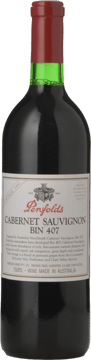 PENFOLDS Bin 407 Cabernet Sauvignon, South Australia 1991 Bottle image number 0