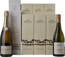 LANGTONS CAPE MENTELLE Block 10 Chardonnay with two Bonus bottles of LOUIS ROEDERER Collection 246, 8 Pk MV Case