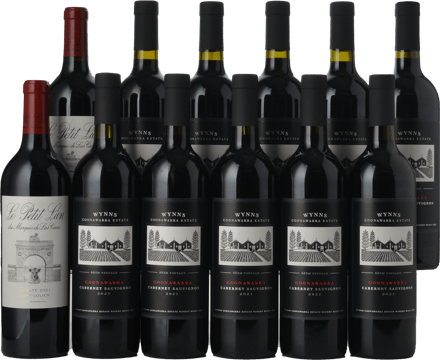 LANGTONS WYNNS COONAWARRA ESTATE Cabernet Sauvignon with LE PETIT LION du Marquis de Las Cases 12 Pack  MV Case image number 0