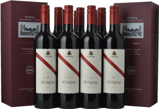 LANGTONS D'ARENBERG WINES The Dead Arm Shiraz with two bottles of WYNNS COONAWARRA ESTATE John Riddoch Cabernet Sauvignon 12 Pack MV Case