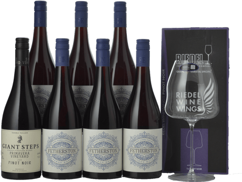 LANGTONS FETHERSTON Estate Pinot Noir, Yarra Valley with a Bonus Giant Steps Primavera and a Riedel Winewings glass, 8 Pk  MV Case image number 0