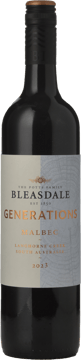 BLEASDALE VINEYARD Generations Malbec, Langhorne Creek 2023 Bottle image number 0