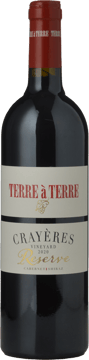 TERRE A TERRE Crayeres Vineyard Reserve Cabernet Shiraz, Wrattonbully 2020 Bottle image number 0