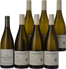 LANGTONS OAKRIDGE WINES 864 Aqueduct Block Henk Vineyard Chardonnay, Yarra Valley with Bonus DOMAINE MICHELOT 1er cru, Meursault Perrieres, 7 Pack  MV Case