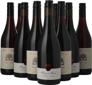 LANGTONS BAY OF FIRES Pinot Noir, Tasmania with Bonus BELLVALE Pinot Noir, Gippsland 12 Pack  MV Case image number 0