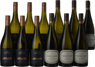 LANGTONS CAPE MENTELLE Heritage Chardonnay with Bonus CHERUBINO Ovale Chardonnay Clonal, 12 Pack MV Case