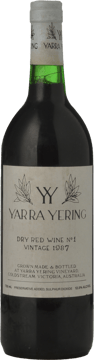 YARRA YERING Dry Red Wine No.1 Cabernets, Yarra Valley 1987 Bottle image number 0