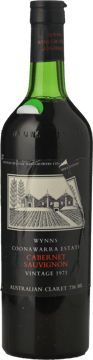 WYNNS COONAWARRA ESTATE Cabernet Sauvignon, Coonawarra 1971 Bottle image number 0