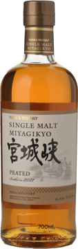 THE NIKKA WHISKY DISTILLING CO Miyagikyo Peated 48% ABV Single Malt Whisky, Japan NV 700ml image number 0