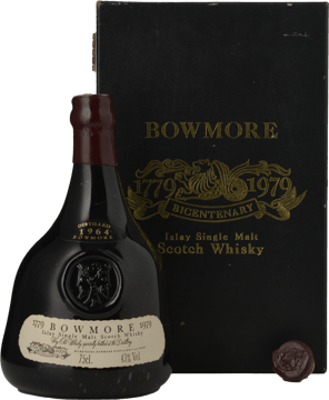 BOWMORE, ISLAY Bicentenary 1779-1979 43% ABV Single Malt Whisky 1964 Bottle image number 0