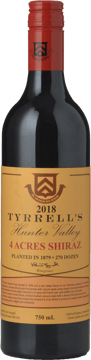 TYRRELL'S 4 Acres Shiraz, Hunter Valley 2018 Bottle image number 0