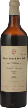 TAHBILK WINES Light Bodied Dry Red Bin 314 Shiraz, Nagambie Lakes 1961 Bottle image number 0