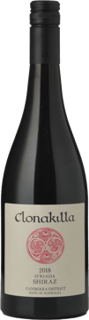 CLONAKILLA O'Riada Shiraz, Canberra District 2018 Bottle image number 0