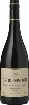 BROKENWOOD WINES Tallawanta Vineyard Shiraz, Hunter Valley 2018 Bottle image number 0