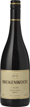 BROKENWOOD WINES 7 Acre Shiraz, Hunter Valley 2016 Bottle image number 0