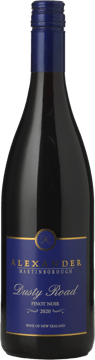 ALEXANDER VINEYARD Dusty Road Pinot Noir, Martinborough 2020 Bottle image number 0