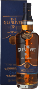 THE GLENLIVET Batch Reserve 18 YO Single Malt Whisky 40% ABV , Scotland NV 700ml image number 0