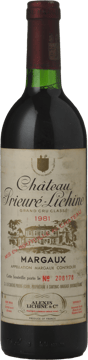 CHATEAU PRIEURE-LICHINE 4me cru classe, Margaux 1981 Bottle image number 0