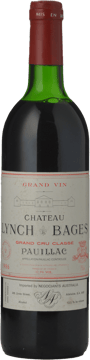 CHATEAU LYNCH-BAGES 5me cru classe, Pauillac 1986 Bottle image number 0