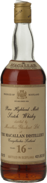 MACALLAN 16 Year Old Single Malt Scotch Whisky NV Bottle image number 0