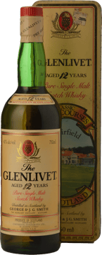 THE GLENLIVET 12 Year Old Classic Golf Courses Muirfield 40% ABV, Scotland NV Bottle image number 0