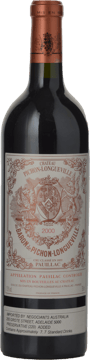 CHATEAU PICHON-LONGUEVILLE BARON 2me cru classe, Pauillac 2000 Bottle image number 0