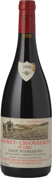 DOMAINE ARMAND ROUSSEAU Clos St Jacques 1er cru, Gevrey-Chambertin 2008 Bottle image number 0