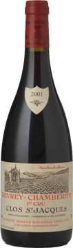 DOMAINE ARMAND ROUSSEAU Clos St Jacques 1er cru, Gevrey-Chambertin 2001 Bottle image number 0