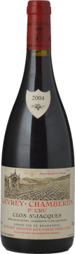DOMAINE ARMAND ROUSSEAU Clos St Jacques 1er cru, Gevrey-Chambertin 2004 Bottle image number 0