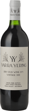 YARRA YERING Dry Red Wine No.1 Cabernets, Yarra Valley 2011 Bottle image number 0