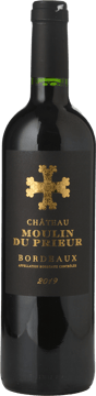 CHATEAU MOULIN DU PRIEUR, Bordeaux 2019 Bottle image number 0