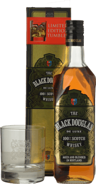 BLACK DOUGLAS Deluxe Scotch Whisky with bonus tumbler glass 40% ABV , Scotland NV 700ml image number 0