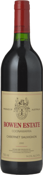 BOWEN ESTATE Cabernet Sauvignon, Coonawarra 2000 Bottle image number 0