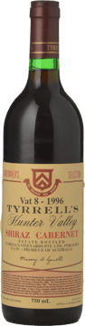 TYRRELL'S Vat 8 Shiraz Cabernet, Hunter Valley 1996 Bottle image number 0
