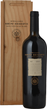 MCWILLIAM'S Show Reserve Vintage Port, Australia 1974 Bottle image number 0