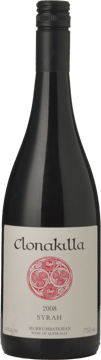 CLONAKILLA Murrumbateman Syrah, Canberra District 2008 Bottle image number 0