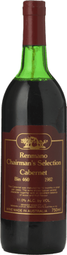 RENMANO Chairmans Selection Bin 460 Cabernet, Riverina 1982 Bottle image number 0