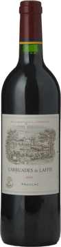 CARRUADES DE LAFITE Second wine of Chateau Lafite, Pauillac 2003 Bottle image number 0