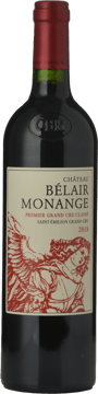 CHATEAU BELAIR-MONANGE 1er grand cru classe (B), St-Emilion 2018 Bottle image number 0