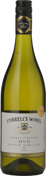 TYRRELL'S Single Vineyard HVD Semillon, Hunter Valley 2007 Bottle image number 0