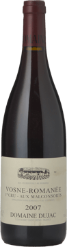 DOMAINE DUJAC Aux Malconsorts 1er cru, Vosne-Romanee 2007 Bottle image number 0
