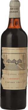 WYNNS COONAWARRA ESTATE Cabernet Sauvignon, Coonawarra 1962 Bottle image number 0