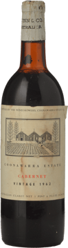 WYNNS COONAWARRA ESTATE Cabernet Sauvignon, Coonawarra 1962 Bottle image number 0