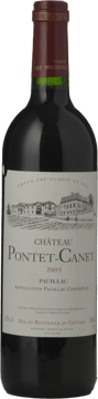 CHATEAU PONTET-CANET 5me cru classe, Pauillac 2003 Bottle image number 0
