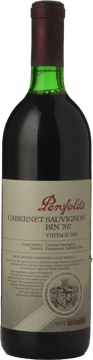 PENFOLDS Bin 707 Cabernet Sauvignon, South Australia 1985 Bottle image number 0