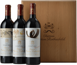 CHATEAU MOUTON-ROTHSCHILD 2005, 2006, 2007 3btl OWC , Pauillac NV Case