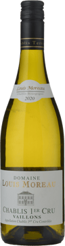 DOMAINE LOUIS MOREAU Vaillons 1er Cru, Chablis 2020 Bottle image number 0