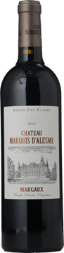 CHATEAU MARQUIS D'ALESME 3me cru classe, Margaux 2011 Bottle image number 0