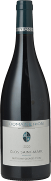 DOMAINE MICHELE & PATRICE RION Clos Saint-Marc 1er cru Monopole, Nuits-St-Georges 2020 Bottle image number 0