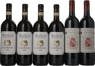 LANGTONS Capanna Brunello di Montalcino and Mt Pleasant Rosehill 6 Pack 2018 Case